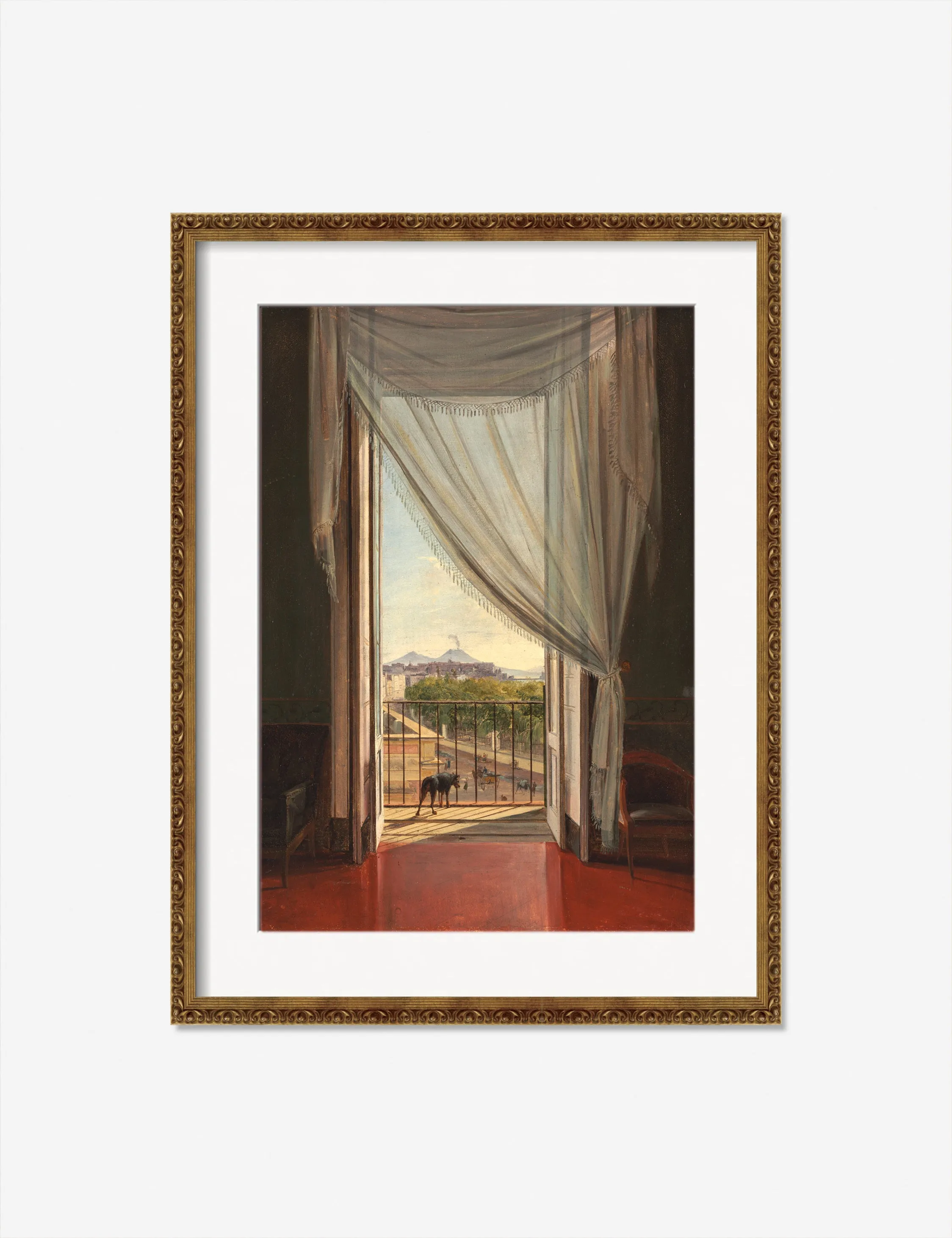 A View of Naples through a Window Print by Franz Ludwig Catel