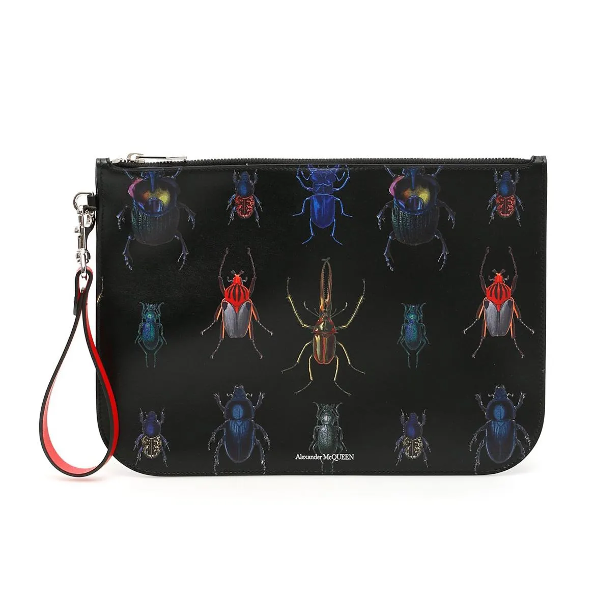 Alexander McQueen Bug Printed Clutch Bag