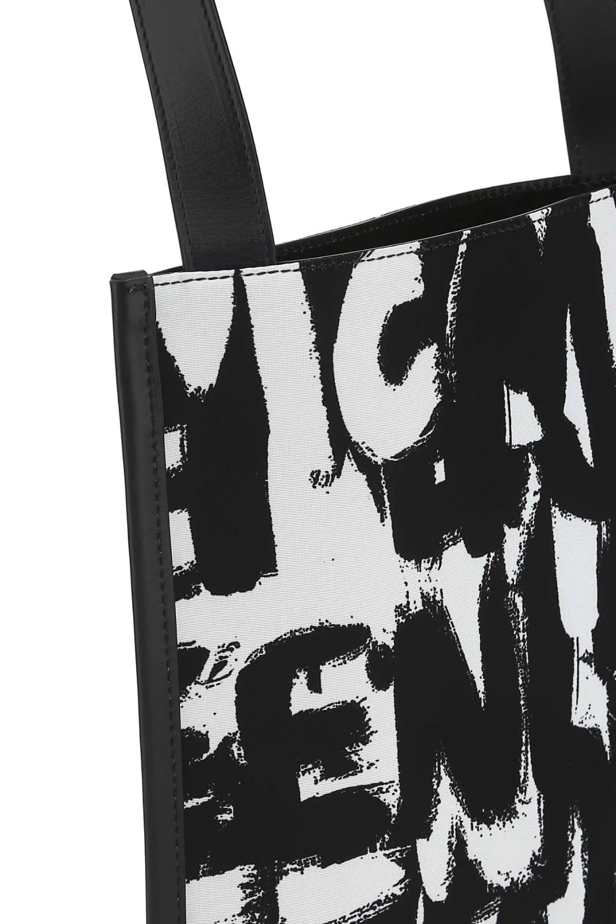 Alexander McQueen Graffiti-Printed Open Top Shoulder Bag