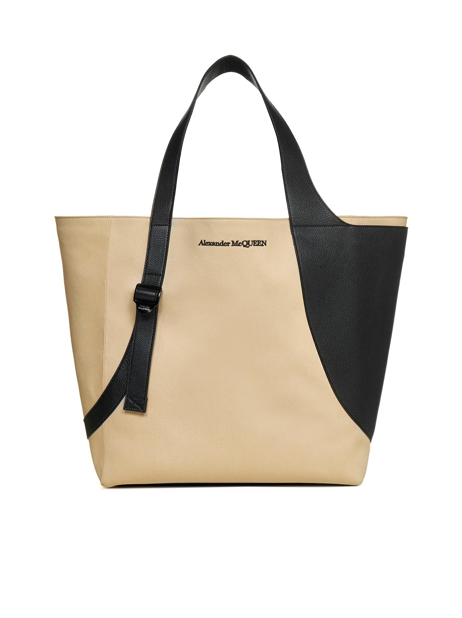 Alexander McQueen Harness Logo Detailed Tote Bag