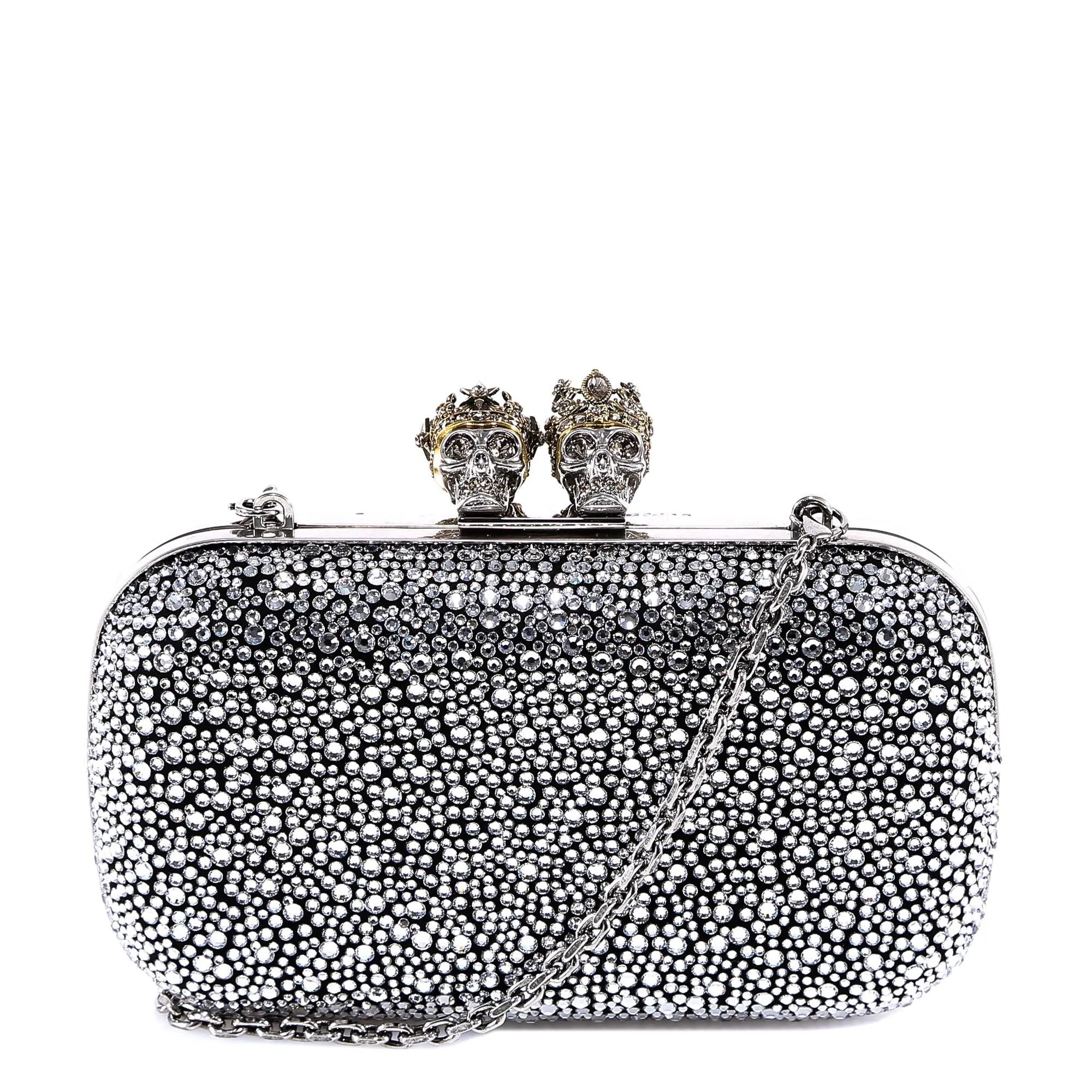 Alexander McQueen Swarovski Clasp Clutch Bag