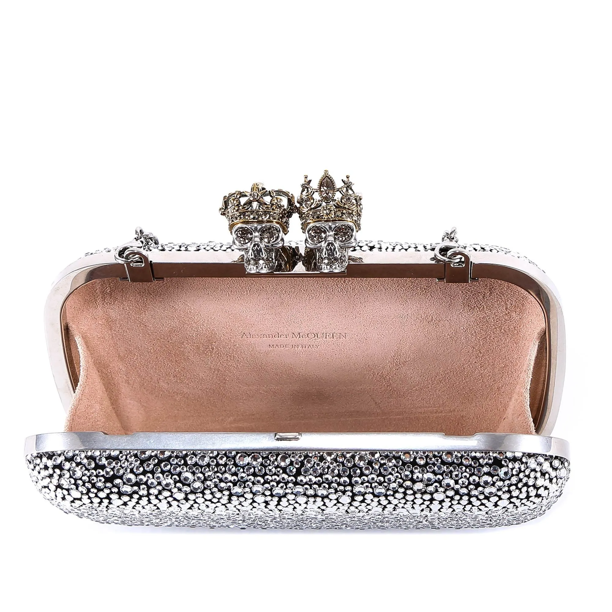 Alexander McQueen Swarovski Clasp Clutch Bag