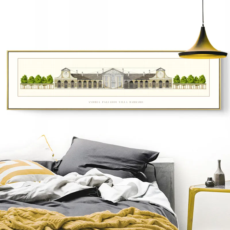 Architecture Drawing Wall Art With Frame