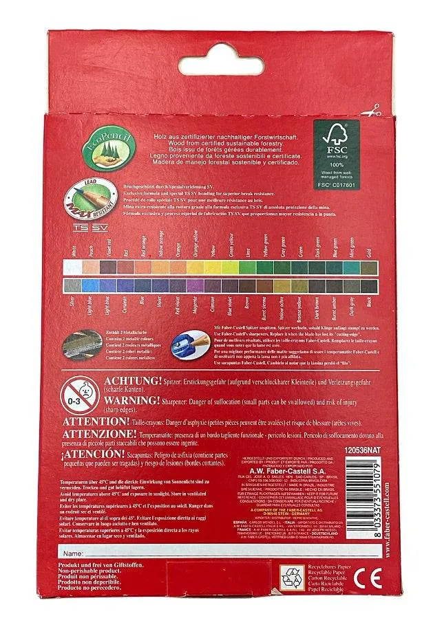 Faber-castell Triangular Natural Eco pencils
