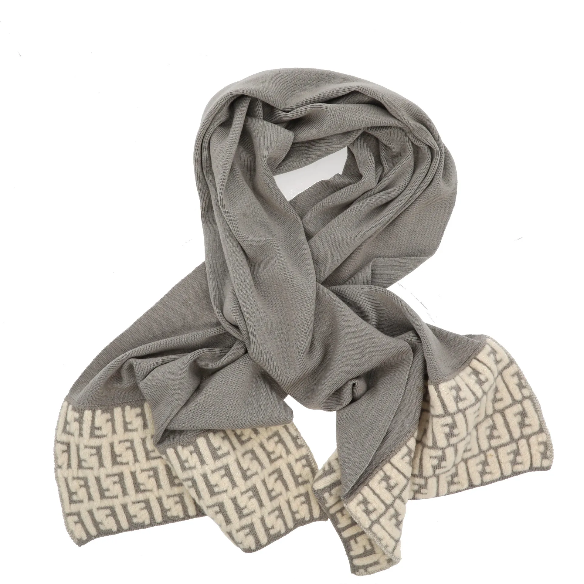 FENDI Scarf in Grey Fabric