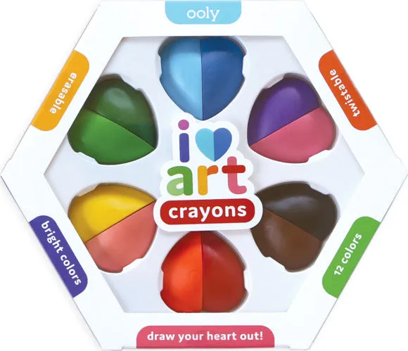 I Heart Art Eraseable Crayons