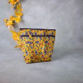 Medium Size Handbag Yellow Colour Instrument Design.