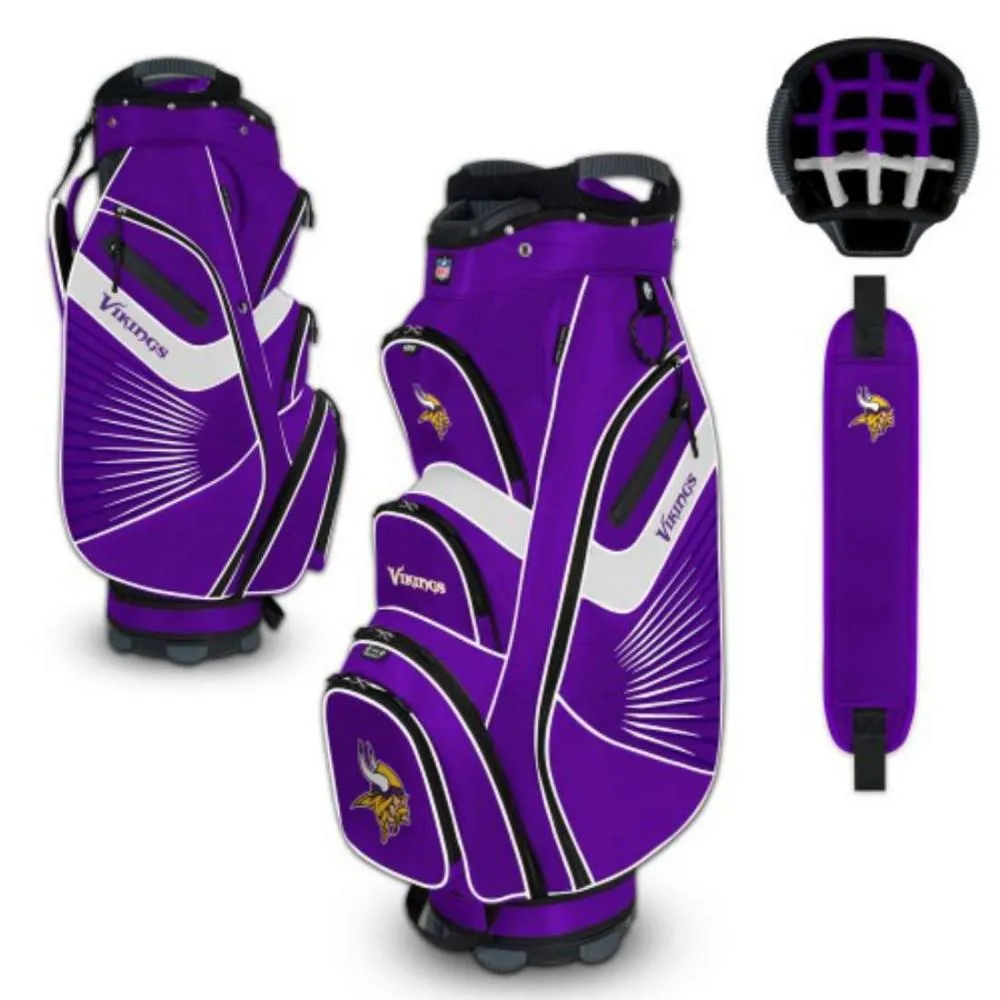 Minnesota Vikings WinCraft "The Bucket II" 14-Way Cooler Cart Golf Bag