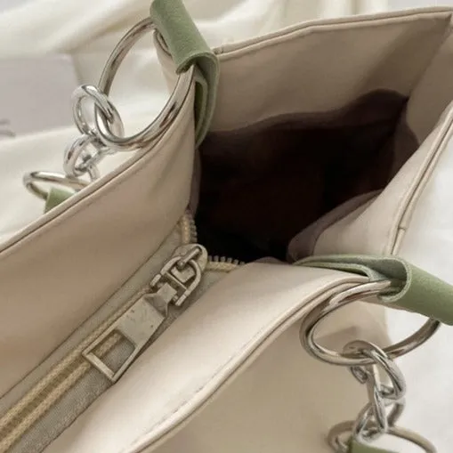 Monogrammed Square Tote Bag