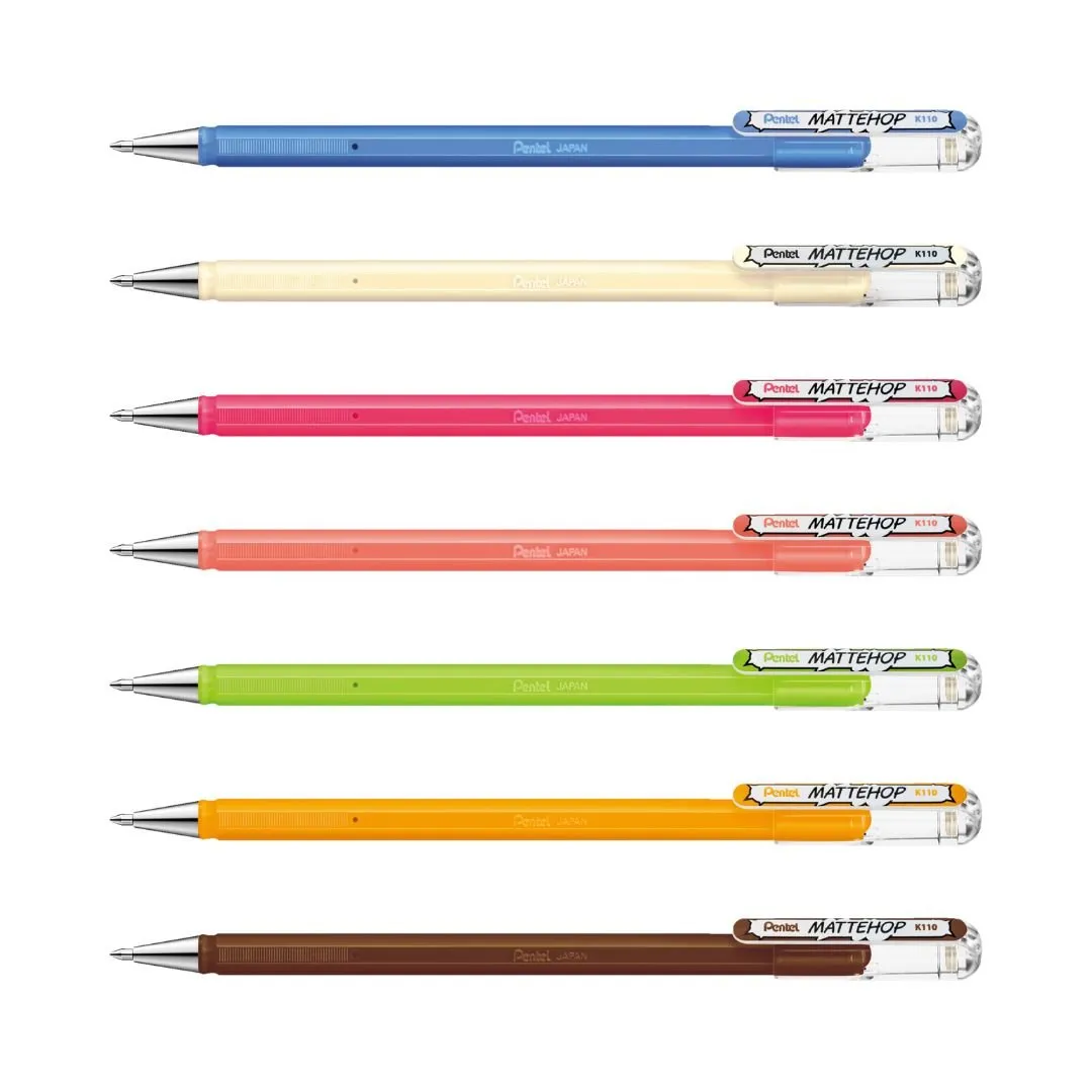 Pentel Mattehop Gel Pens
