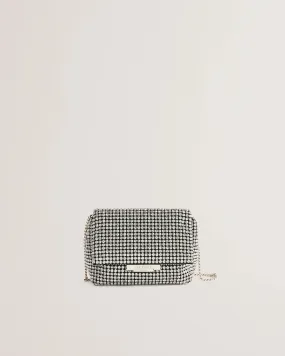 Ted Baker Gliters Crystal Mini Cross Body Bag | Silver
