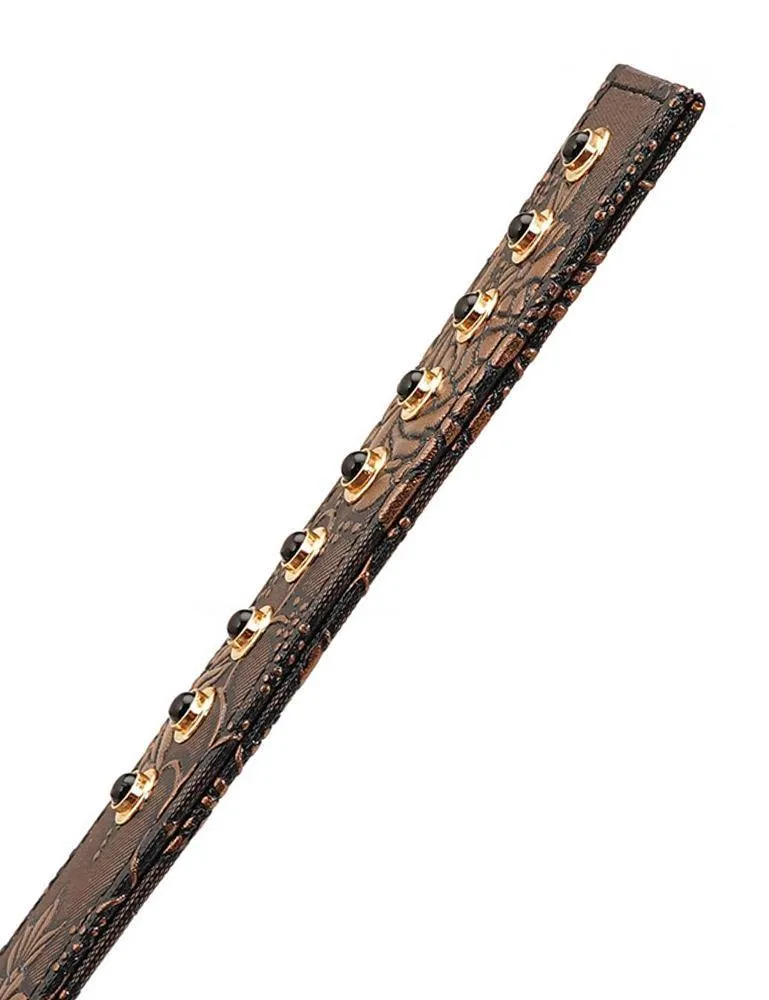 Vegan Floral Ruler with Gems